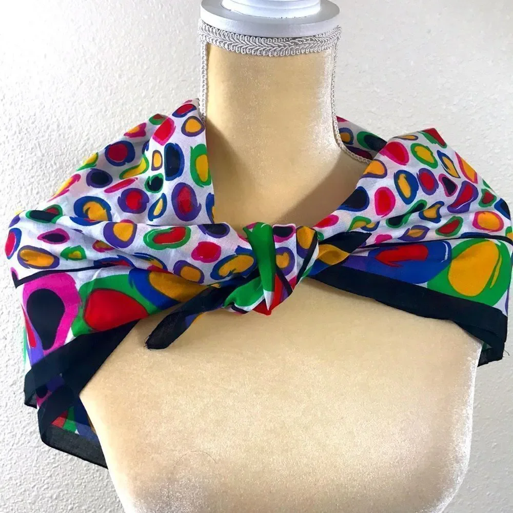 Vintage Multicolor Acute Scarf